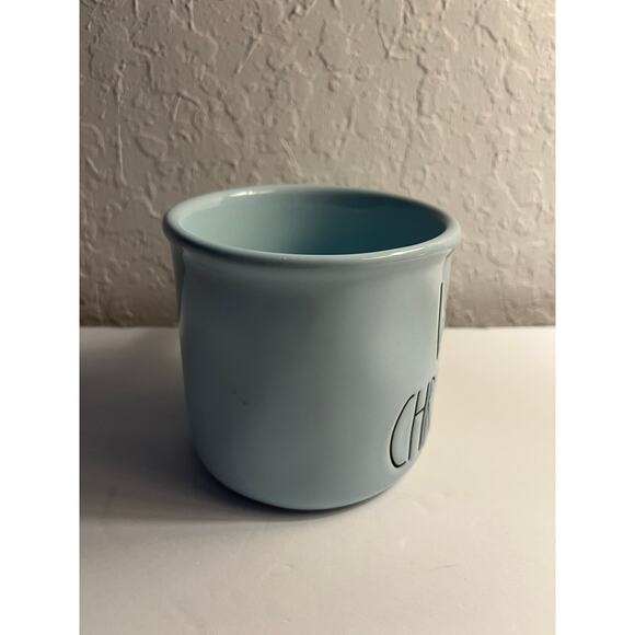 Rae Dunn WHITE CHRISTMAS ceramic Coffee Mug/tea Cup.Blue Holiday Mug. Camp Style - Picture 5 of 8